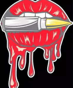 Bullet Lips Diamond Painting