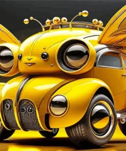 Bumblebee Car Diamond Painting