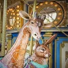 Bunny And Giraffe Carousel Diamond Painting