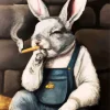 Bunny Smoking Art Diamond Painting
