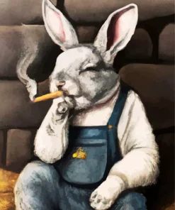 Bunny Smoking Art Diamond Painting