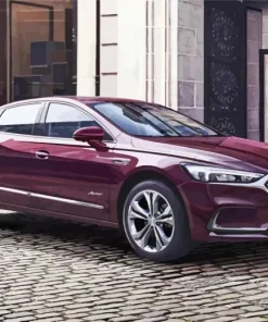 Burgundy Buick Car Diamond Painting
