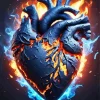 Burning Heart Diamond Painting