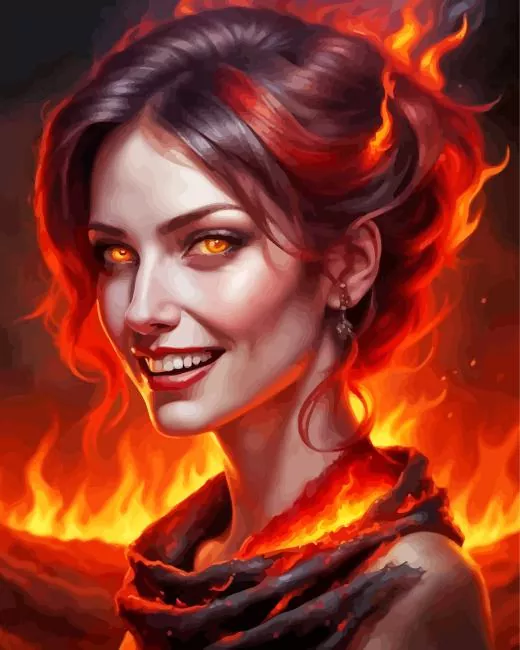 burning woman Diamond Paintings Burning Woman Diamond Painting