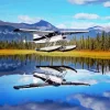 Bush Plane Water Reflection Diamond Painting