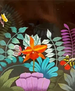 Butterflies And Orchids Diamond Painting
