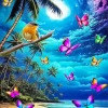 Butterflies Landscape Diamond Painting
