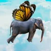 Butterfly Elephant Flying Diamond Painting