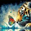 Butterfly Tiger Diamond Painting