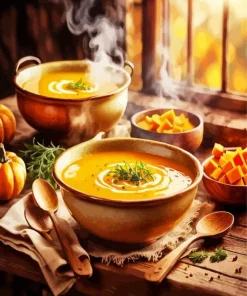 Butternut Squash Soup Diamond Painting