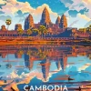 Cambodia Poster Diamond Painting
