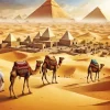 Camels And Pyramids Diamond Painting