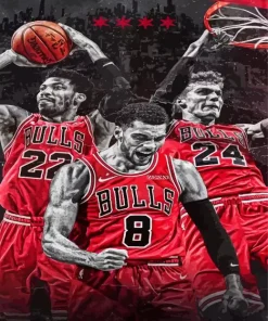Chicago Bulls Players Diamond Painting