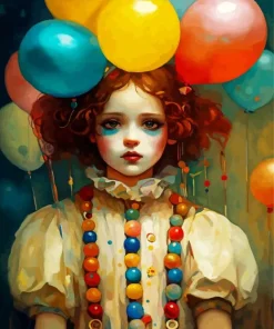 Clown Girl Diamond Painting