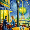Coffee Date In Paris Diamond Painting