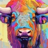 Colorful Buffalo Diamond Painting