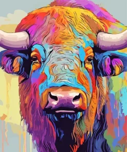 Colorful Buffalo Diamond Painting