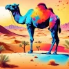 Colorful Camel Diamond Painting