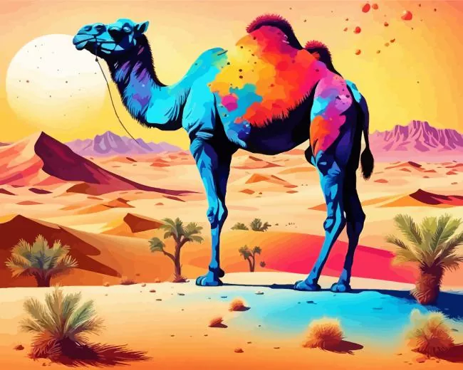 colorful camel Diamond Dotz Colorful Camel Diamond Painting