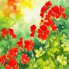 Cool Geranium Art Diamond Painting
