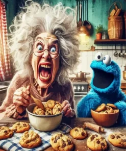 Crazy Funny Woman Diamond Painting