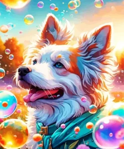 Cute Field Dog Diamond Painting