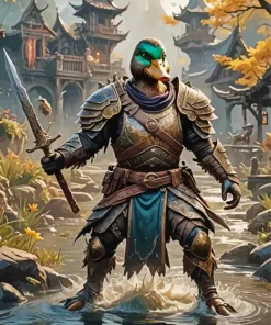 Duck Warrior Art Diamond Painting