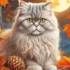 Fall Persian Cat Diamond Painting