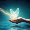 Fantasy Butterfly In Hands Diamond Painting