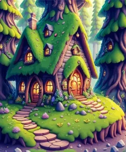 Fantasy Cabin Diamond Painting