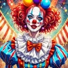 Female Clown Anime Diamond Painting