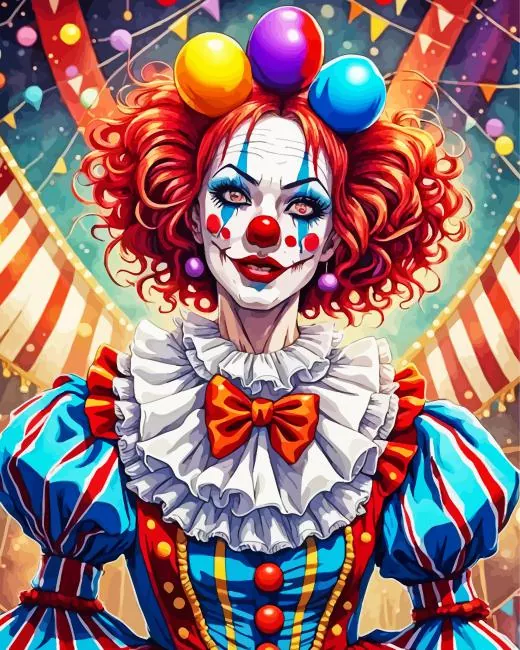female clown anime Diamond Paints Female Clown Anime Diamond Painting