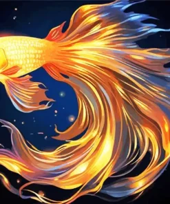 Fighter Goldfish Art Diamond Painting