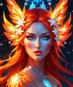 Fire And Ice Eyes Diamond Painting