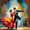 Flamenco Couple Dance Diamond Painting