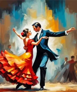 Flamenco Couple Dance Diamond Painting