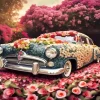 Floral Car Diamond Painting