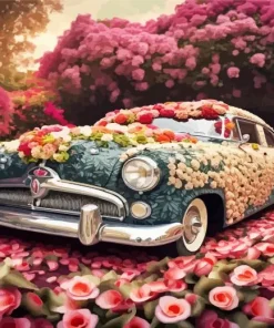Floral Car Diamond Painting