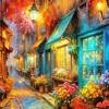 Flower Shop At Night Diamond Painting