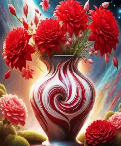 Flowers In Vase Diamond Painting