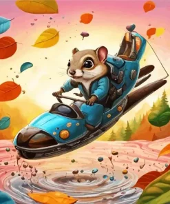 Flying Squirrel Diamond Painting