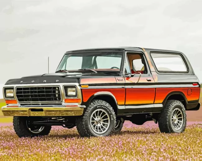 ford bronco Diamond Painst Ford Bronco Car Diamond Painting