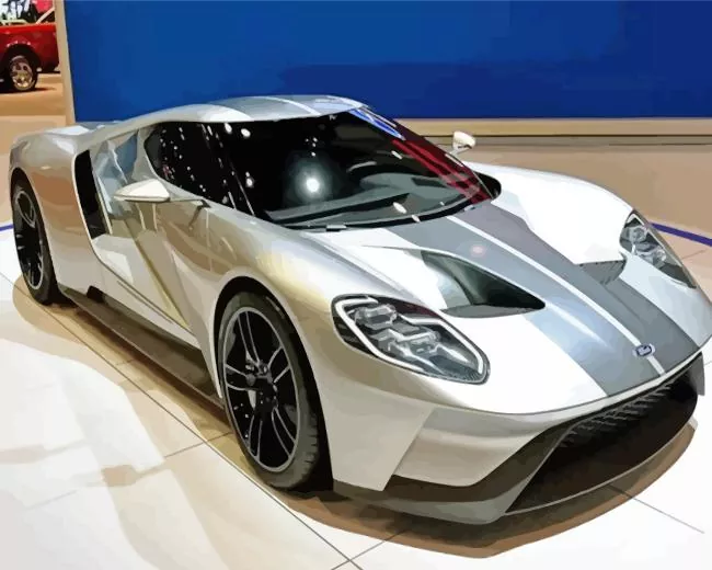 ford car art Diamond By Numbers Ford Car Art Diamond Painting