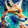 Fox Mosaic Art Diamond Painting
