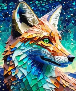 Fox Mosaic Art Diamond Painting
