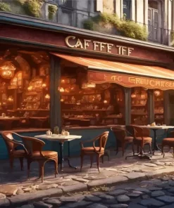 French Cafe Art Diamond Painting