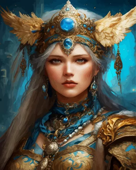 freya norse art Diamond Paintings Freya Norse Art Diamond Painting