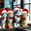 Funny Christmas Cats Diamond Painting