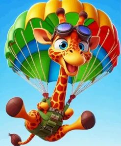 Funny Giraffe Diamond Painting