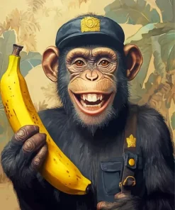 Funny Monkey Art Diamond Painting